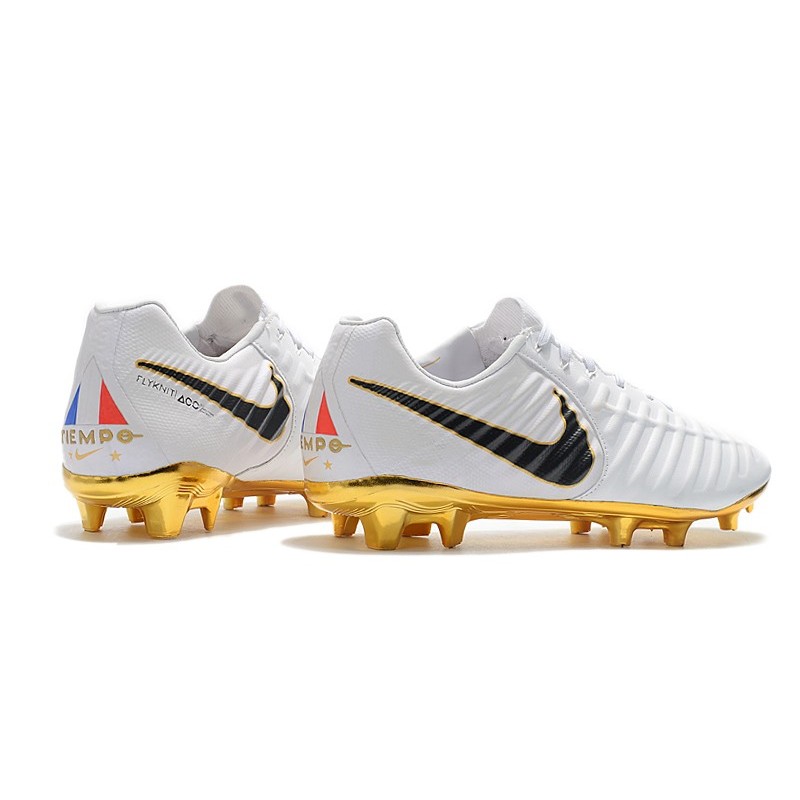 Nike Tiempo Legend Elite FG Bílý Zlato